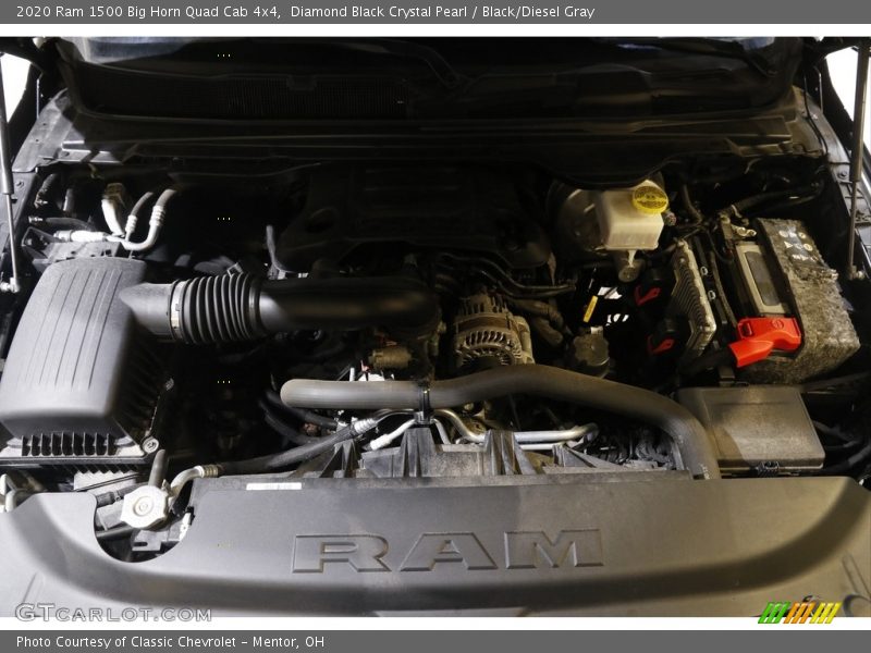 Diamond Black Crystal Pearl / Black/Diesel Gray 2020 Ram 1500 Big Horn Quad Cab 4x4
