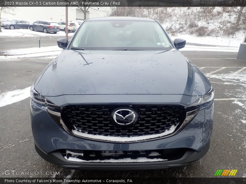 Polymetal Gray / Red 2023 Mazda CX-5 S Carbon Edition AWD