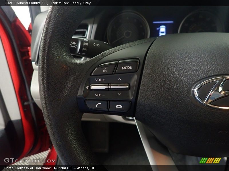Scarlet Red Pearl / Gray 2020 Hyundai Elantra SEL