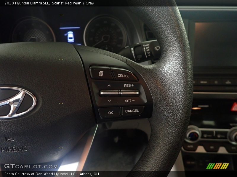 Scarlet Red Pearl / Gray 2020 Hyundai Elantra SEL