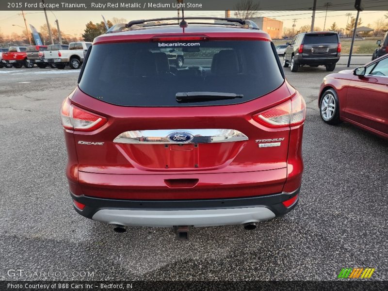 Ruby Red Metallic / Medium Light Stone 2015 Ford Escape Titanium