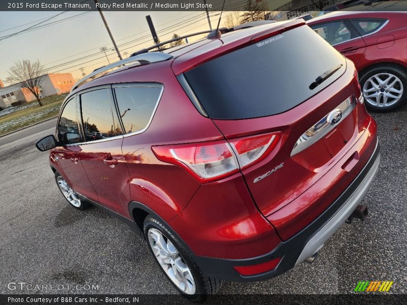 Ruby Red Metallic / Medium Light Stone 2015 Ford Escape Titanium