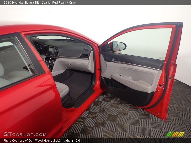 Scarlet Red Pearl / Gray 2020 Hyundai Elantra SEL
