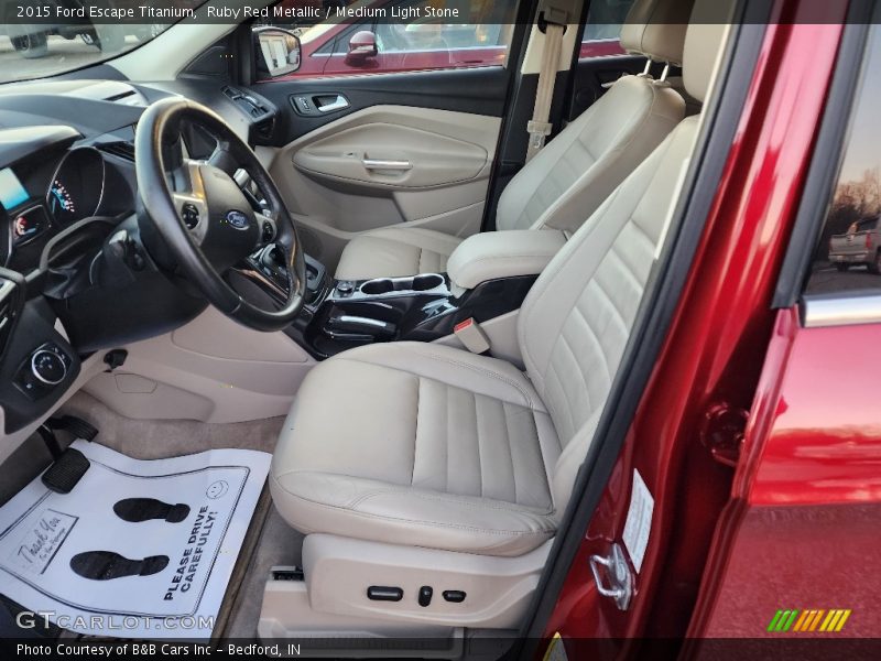 Ruby Red Metallic / Medium Light Stone 2015 Ford Escape Titanium