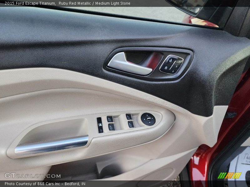 Ruby Red Metallic / Medium Light Stone 2015 Ford Escape Titanium