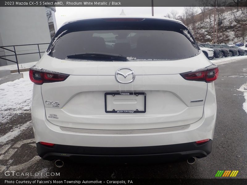 Rhodium White Metallic / Black 2023 Mazda CX-5 S Select AWD