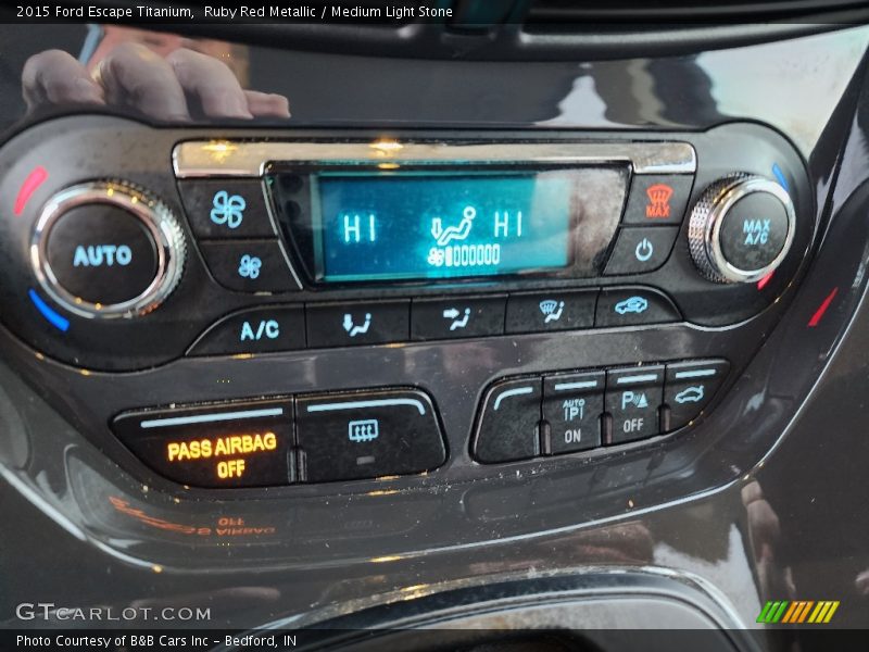 Ruby Red Metallic / Medium Light Stone 2015 Ford Escape Titanium