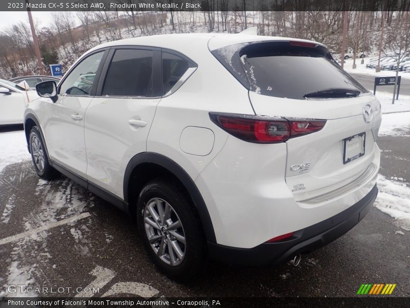 Rhodium White Metallic / Black 2023 Mazda CX-5 S Select AWD