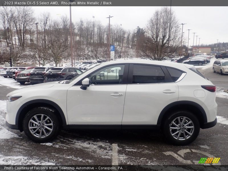 Rhodium White Metallic / Black 2023 Mazda CX-5 S Select AWD