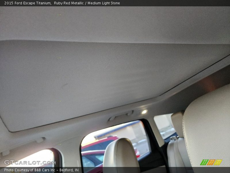 Ruby Red Metallic / Medium Light Stone 2015 Ford Escape Titanium