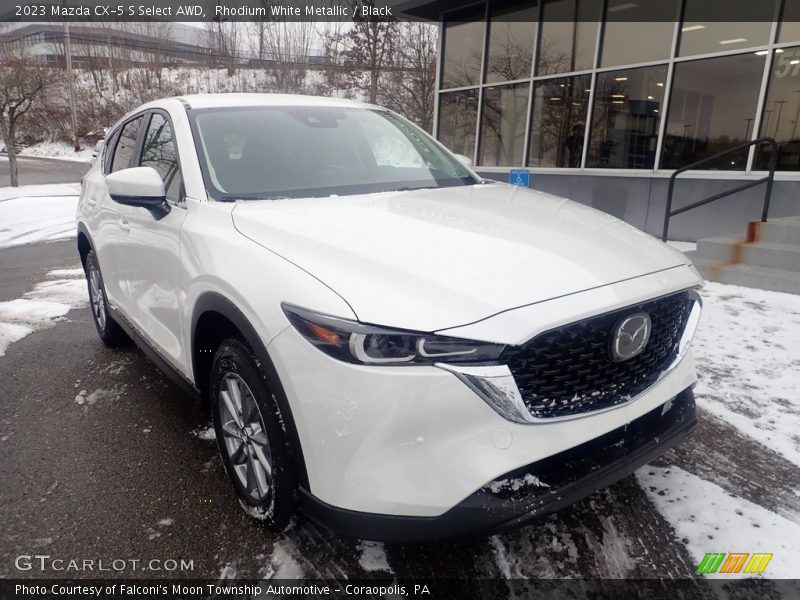 Rhodium White Metallic / Black 2023 Mazda CX-5 S Select AWD