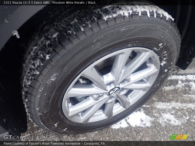 Rhodium White Metallic / Black 2023 Mazda CX-5 S Select AWD