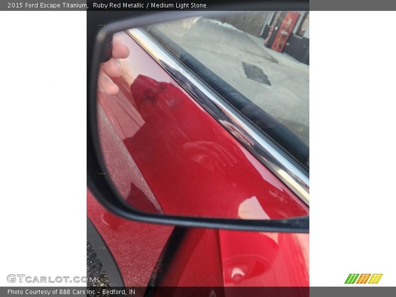 Ruby Red Metallic / Medium Light Stone 2015 Ford Escape Titanium