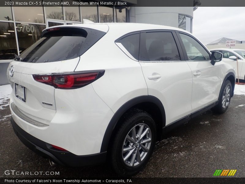 Rhodium White Metallic / Black 2023 Mazda CX-5 S Preferred AWD