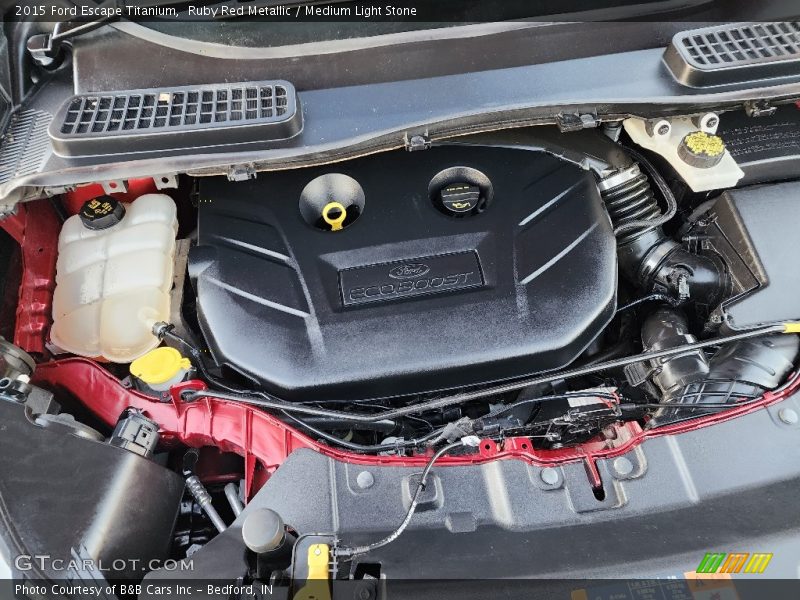 Ruby Red Metallic / Medium Light Stone 2015 Ford Escape Titanium