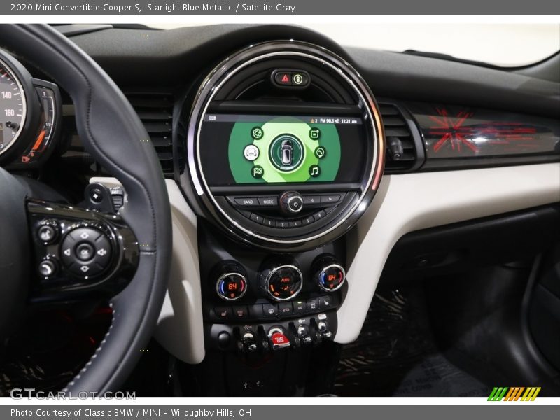 Controls of 2020 Convertible Cooper S