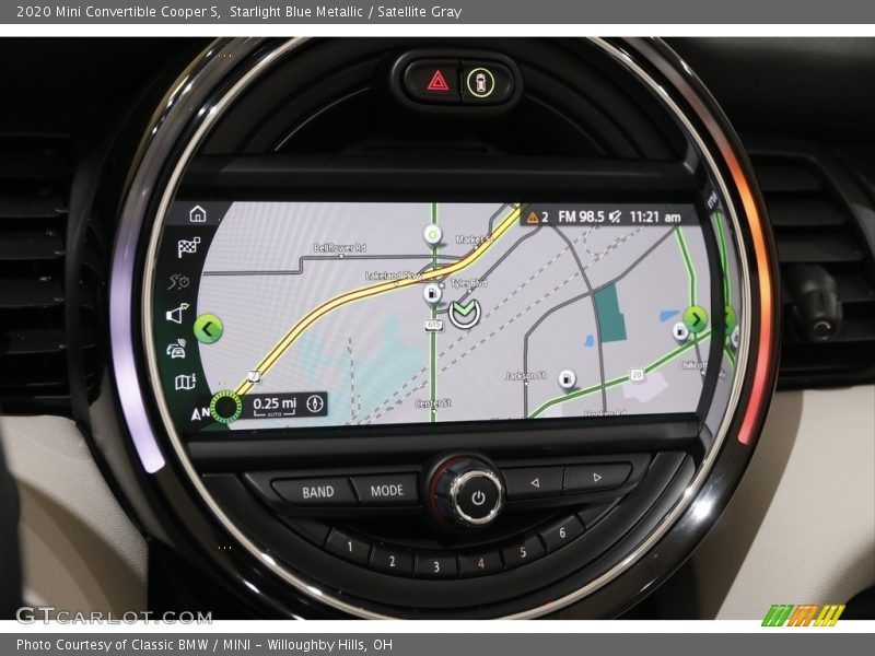 Navigation of 2020 Convertible Cooper S