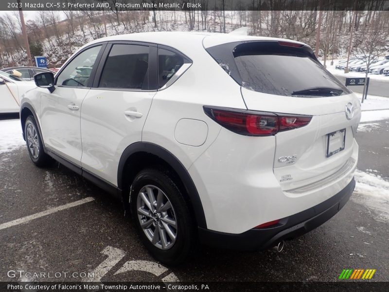 Rhodium White Metallic / Black 2023 Mazda CX-5 S Preferred AWD