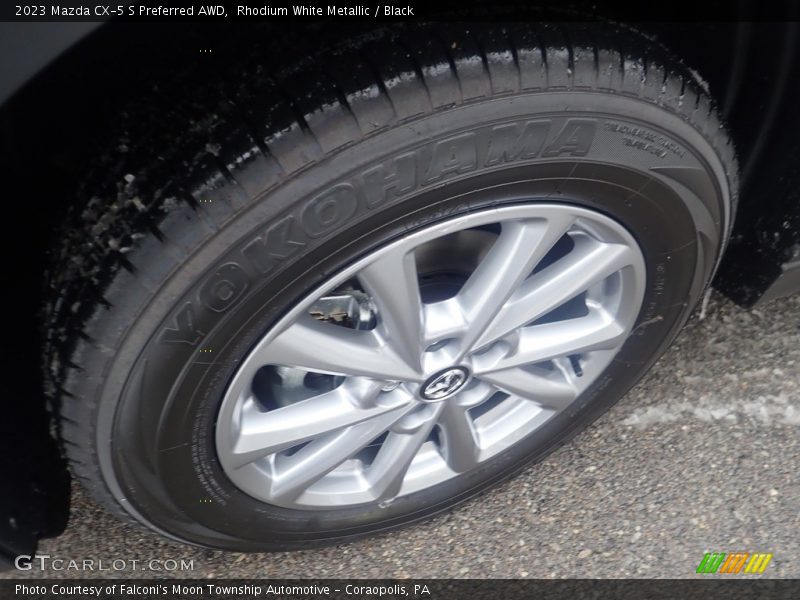 Rhodium White Metallic / Black 2023 Mazda CX-5 S Preferred AWD