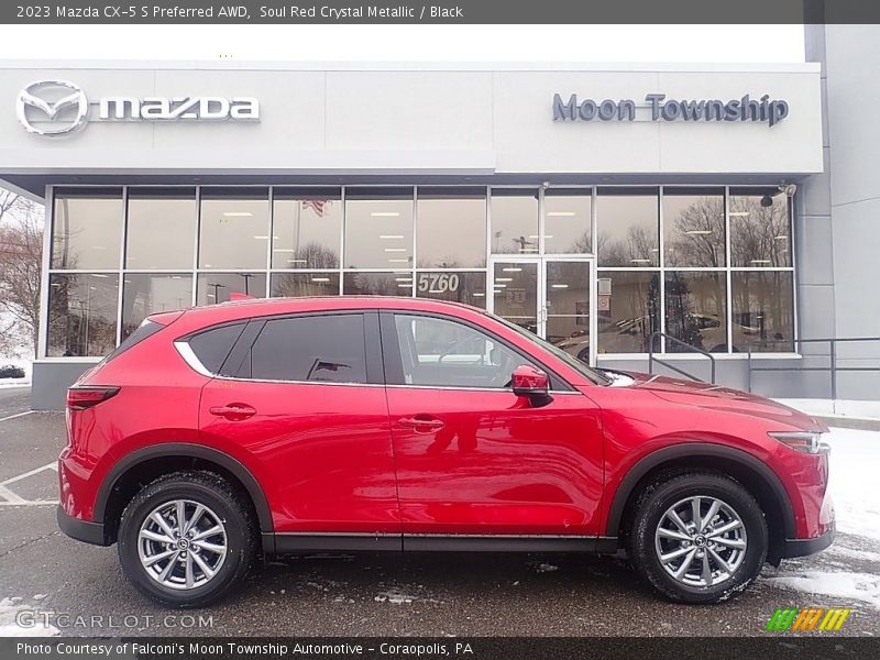 Soul Red Crystal Metallic / Black 2023 Mazda CX-5 S Preferred AWD