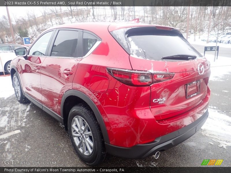 Soul Red Crystal Metallic / Black 2023 Mazda CX-5 S Preferred AWD