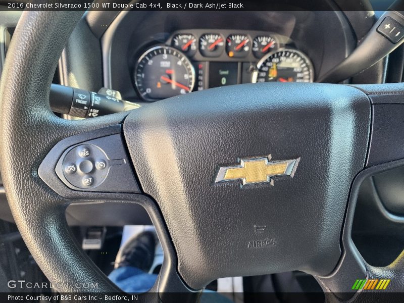 Black / Dark Ash/Jet Black 2016 Chevrolet Silverado 1500 WT Double Cab 4x4