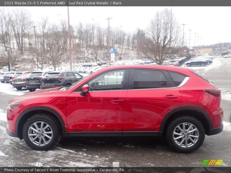 Soul Red Crystal Metallic / Black 2023 Mazda CX-5 S Preferred AWD