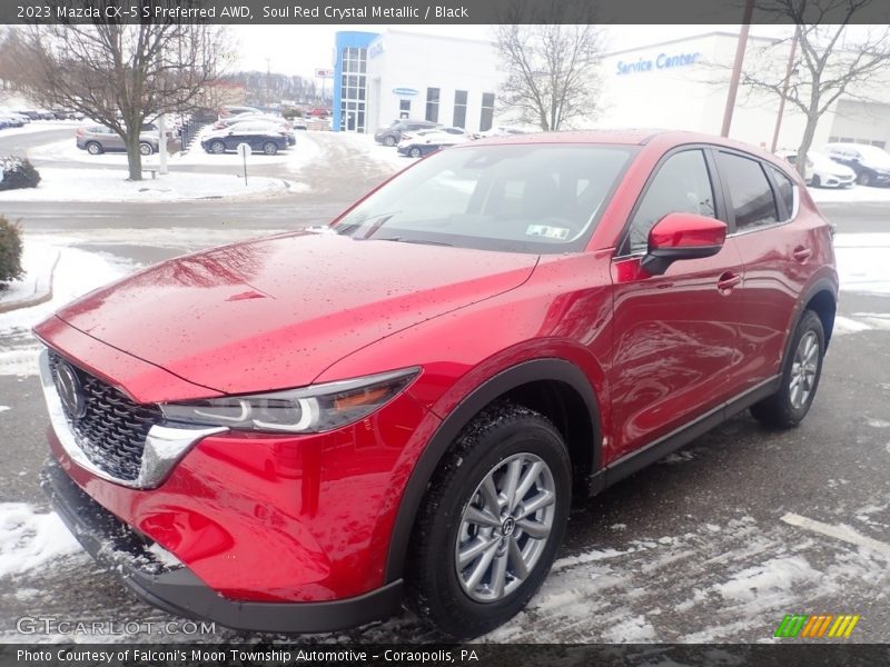 Soul Red Crystal Metallic / Black 2023 Mazda CX-5 S Preferred AWD