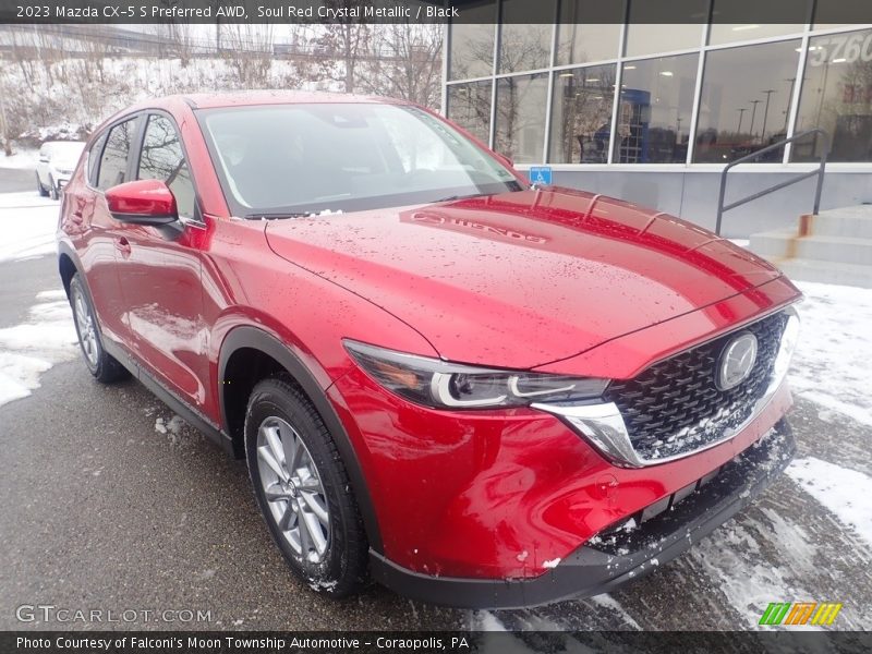Soul Red Crystal Metallic / Black 2023 Mazda CX-5 S Preferred AWD
