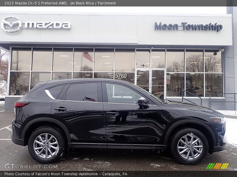 Jet Black Mica / Parchment 2023 Mazda CX-5 S Preferred AWD