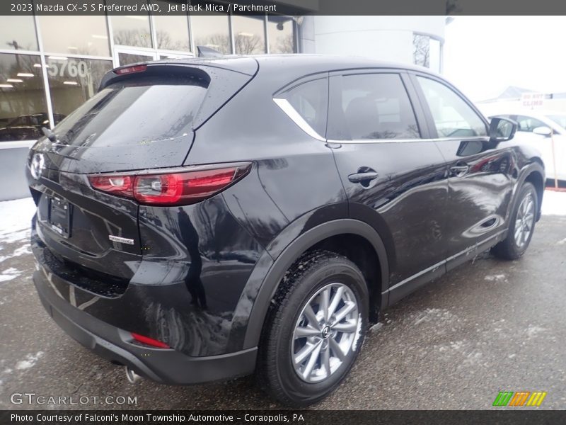 Jet Black Mica / Parchment 2023 Mazda CX-5 S Preferred AWD