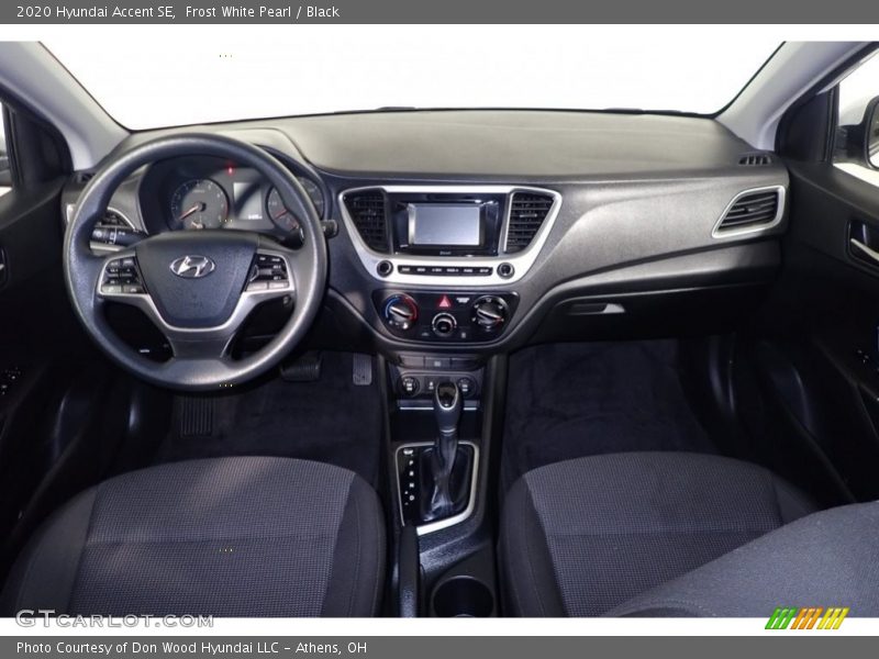 Frost White Pearl / Black 2020 Hyundai Accent SE
