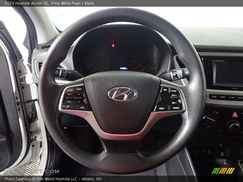 Frost White Pearl / Black 2020 Hyundai Accent SE