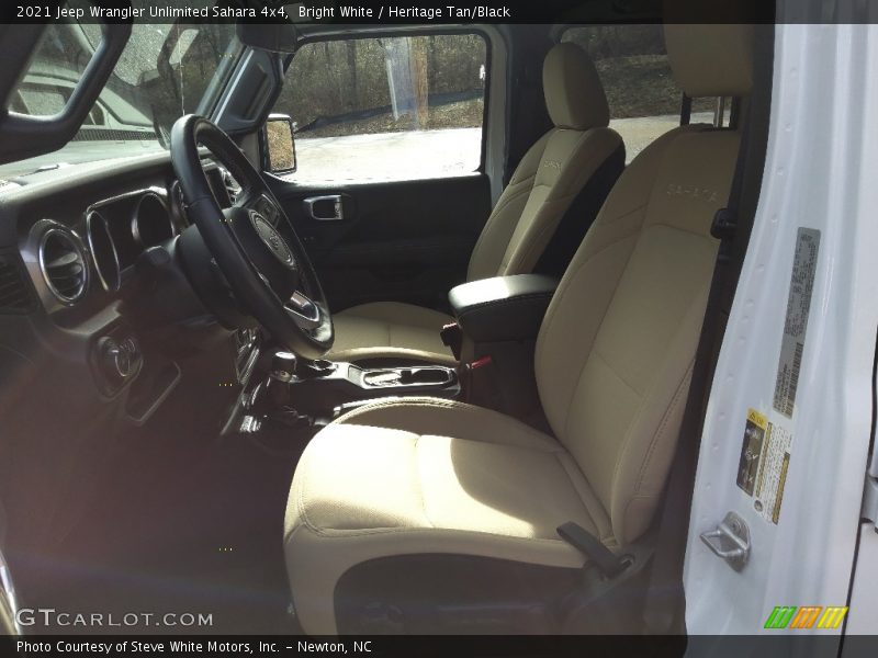Bright White / Heritage Tan/Black 2021 Jeep Wrangler Unlimited Sahara 4x4