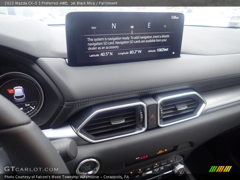 Jet Black Mica / Parchment 2023 Mazda CX-5 S Preferred AWD