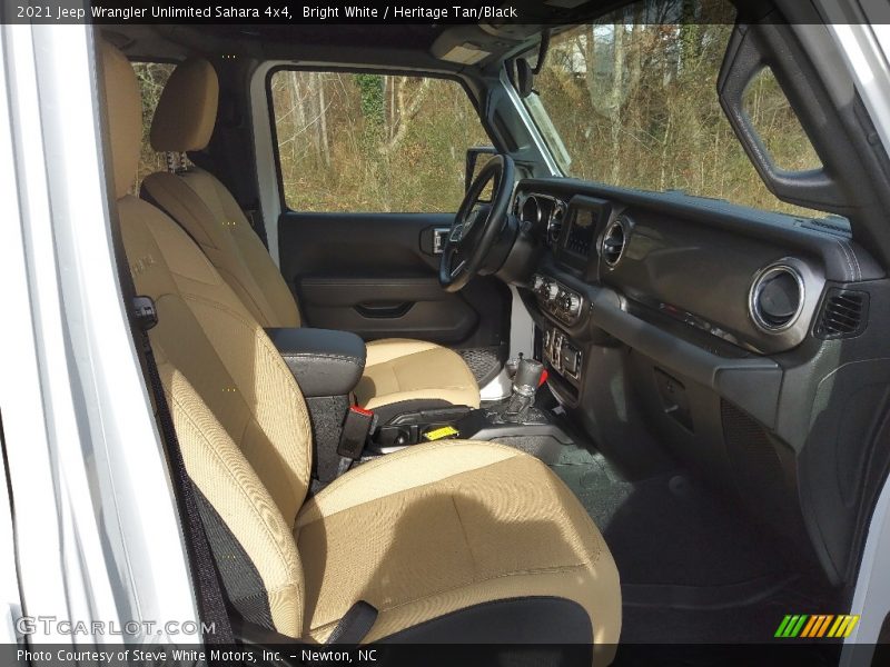 Bright White / Heritage Tan/Black 2021 Jeep Wrangler Unlimited Sahara 4x4