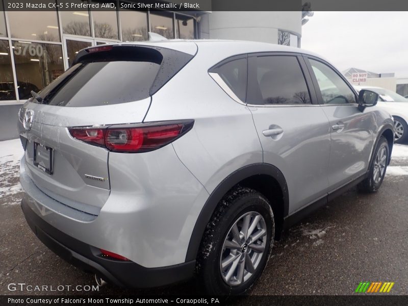 Sonic Silver Metallic / Black 2023 Mazda CX-5 S Preferred AWD