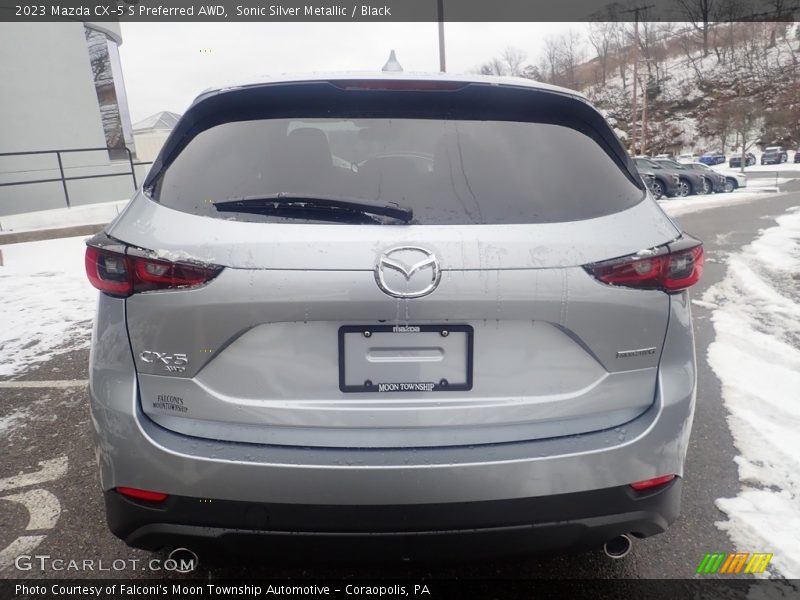 Sonic Silver Metallic / Black 2023 Mazda CX-5 S Preferred AWD