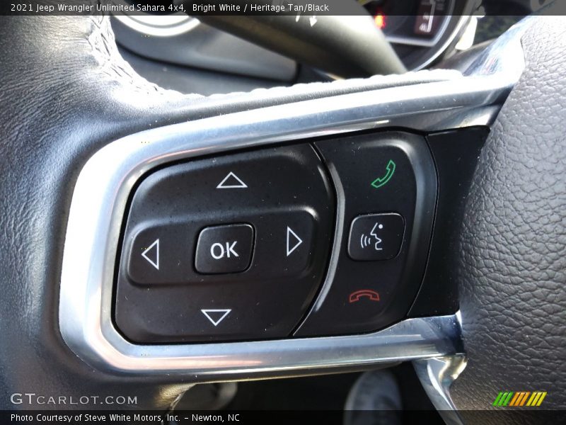 Bright White / Heritage Tan/Black 2021 Jeep Wrangler Unlimited Sahara 4x4