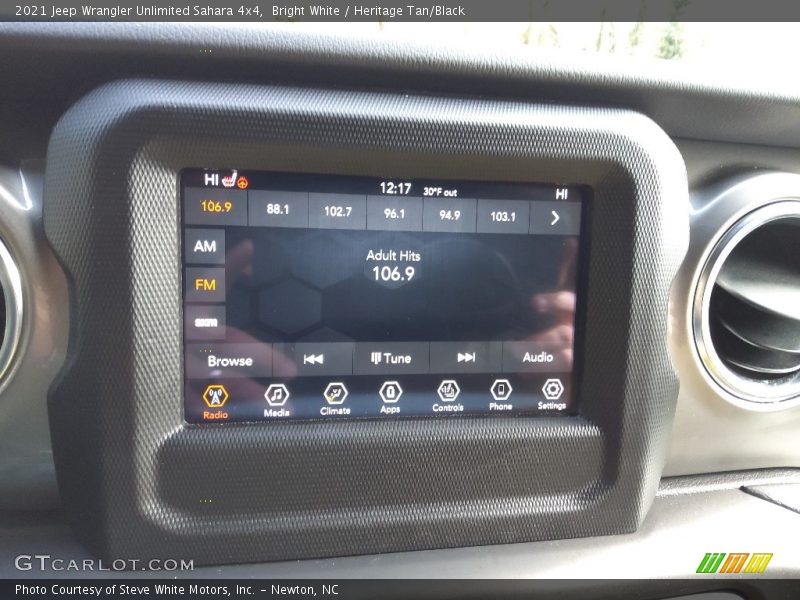 Bright White / Heritage Tan/Black 2021 Jeep Wrangler Unlimited Sahara 4x4