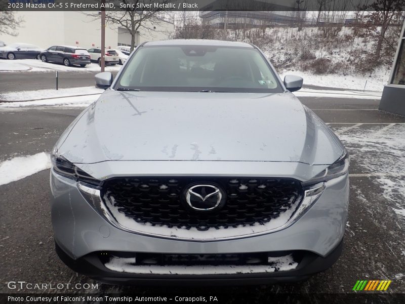 Sonic Silver Metallic / Black 2023 Mazda CX-5 S Preferred AWD