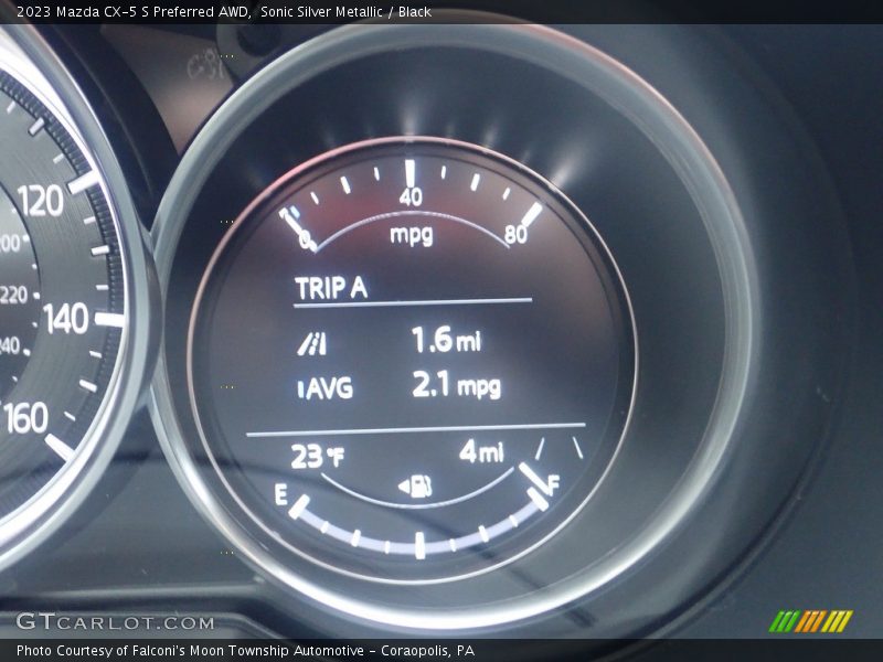 Sonic Silver Metallic / Black 2023 Mazda CX-5 S Preferred AWD