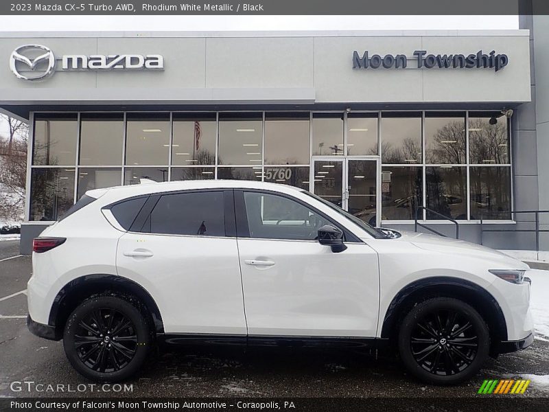 Rhodium White Metallic / Black 2023 Mazda CX-5 Turbo AWD