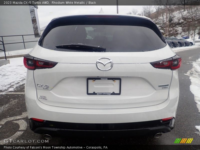 Rhodium White Metallic / Black 2023 Mazda CX-5 Turbo AWD