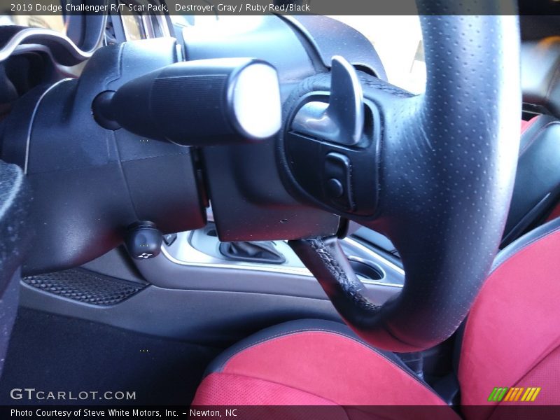 Destroyer Gray / Ruby Red/Black 2019 Dodge Challenger R/T Scat Pack