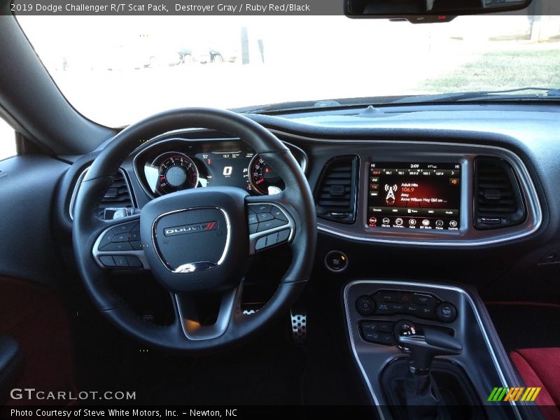 Destroyer Gray / Ruby Red/Black 2019 Dodge Challenger R/T Scat Pack