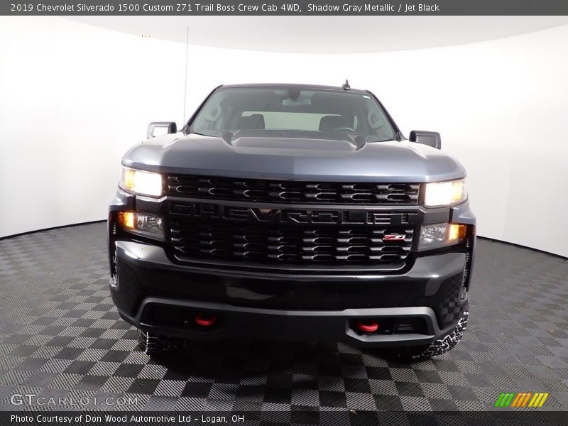 Shadow Gray Metallic / Jet Black 2019 Chevrolet Silverado 1500 Custom Z71 Trail Boss Crew Cab 4WD