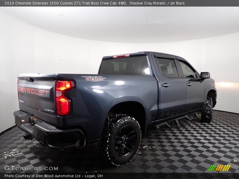 Shadow Gray Metallic / Jet Black 2019 Chevrolet Silverado 1500 Custom Z71 Trail Boss Crew Cab 4WD