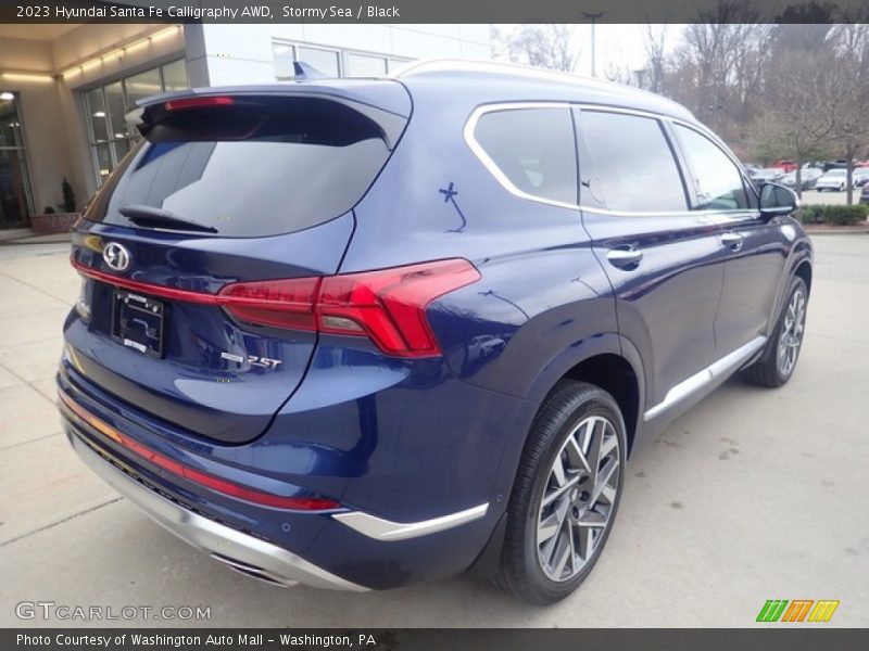 Stormy Sea / Black 2023 Hyundai Santa Fe Calligraphy AWD