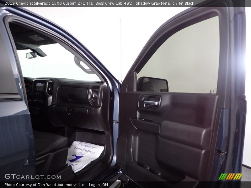 Shadow Gray Metallic / Jet Black 2019 Chevrolet Silverado 1500 Custom Z71 Trail Boss Crew Cab 4WD